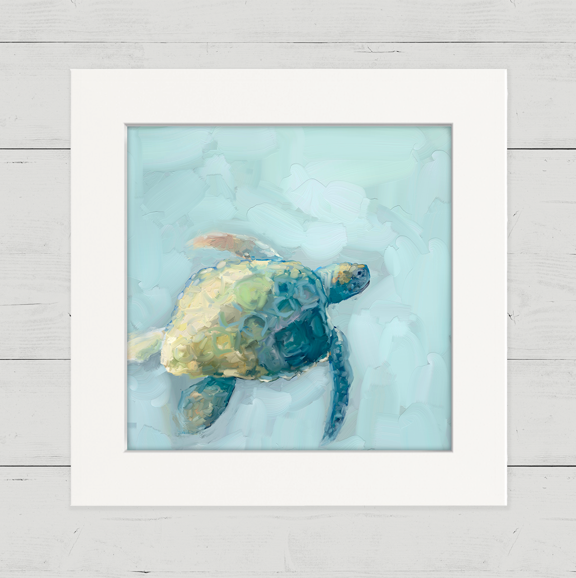 Dreamy Sea Turtle Happy Square™