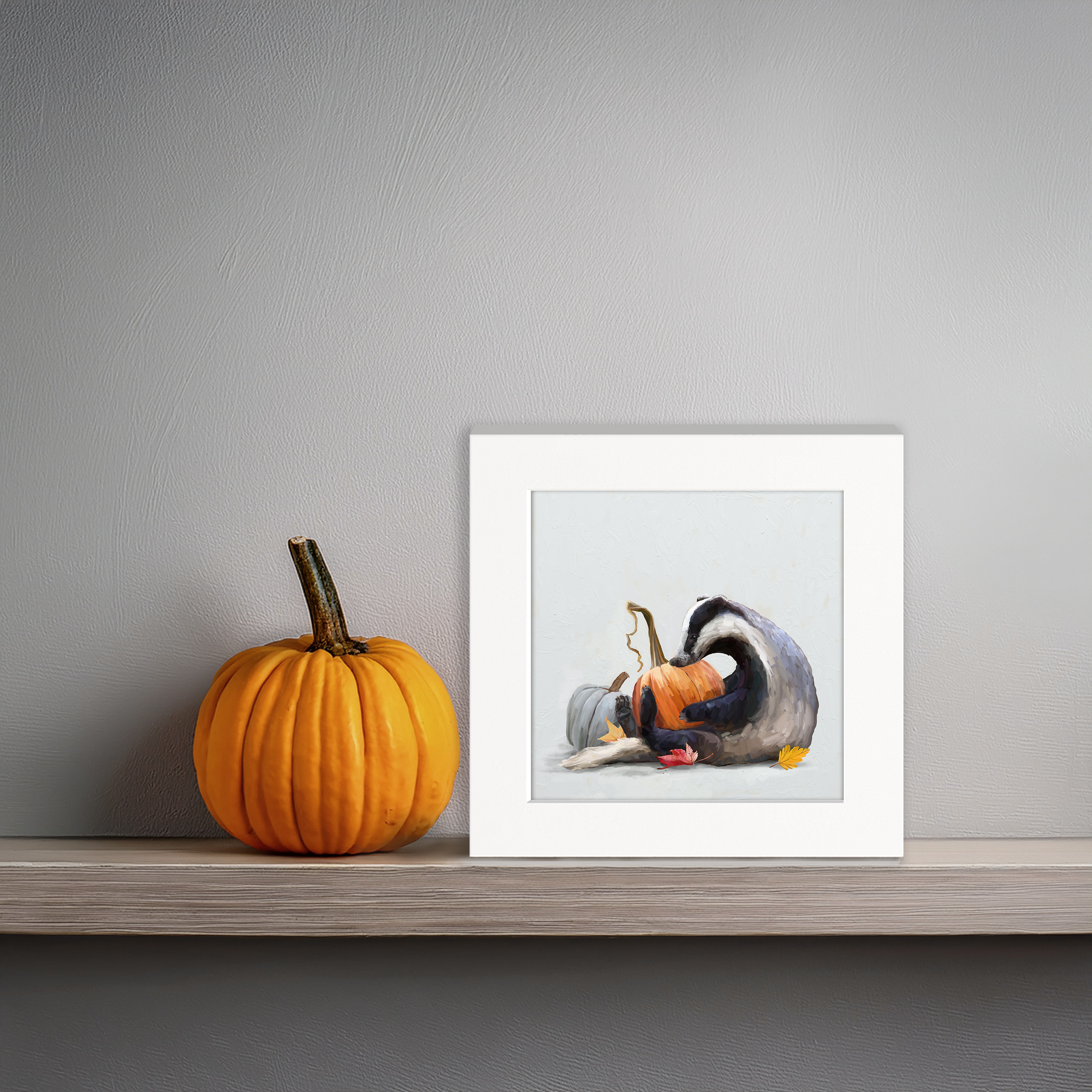 Fall - Badger Happy Square