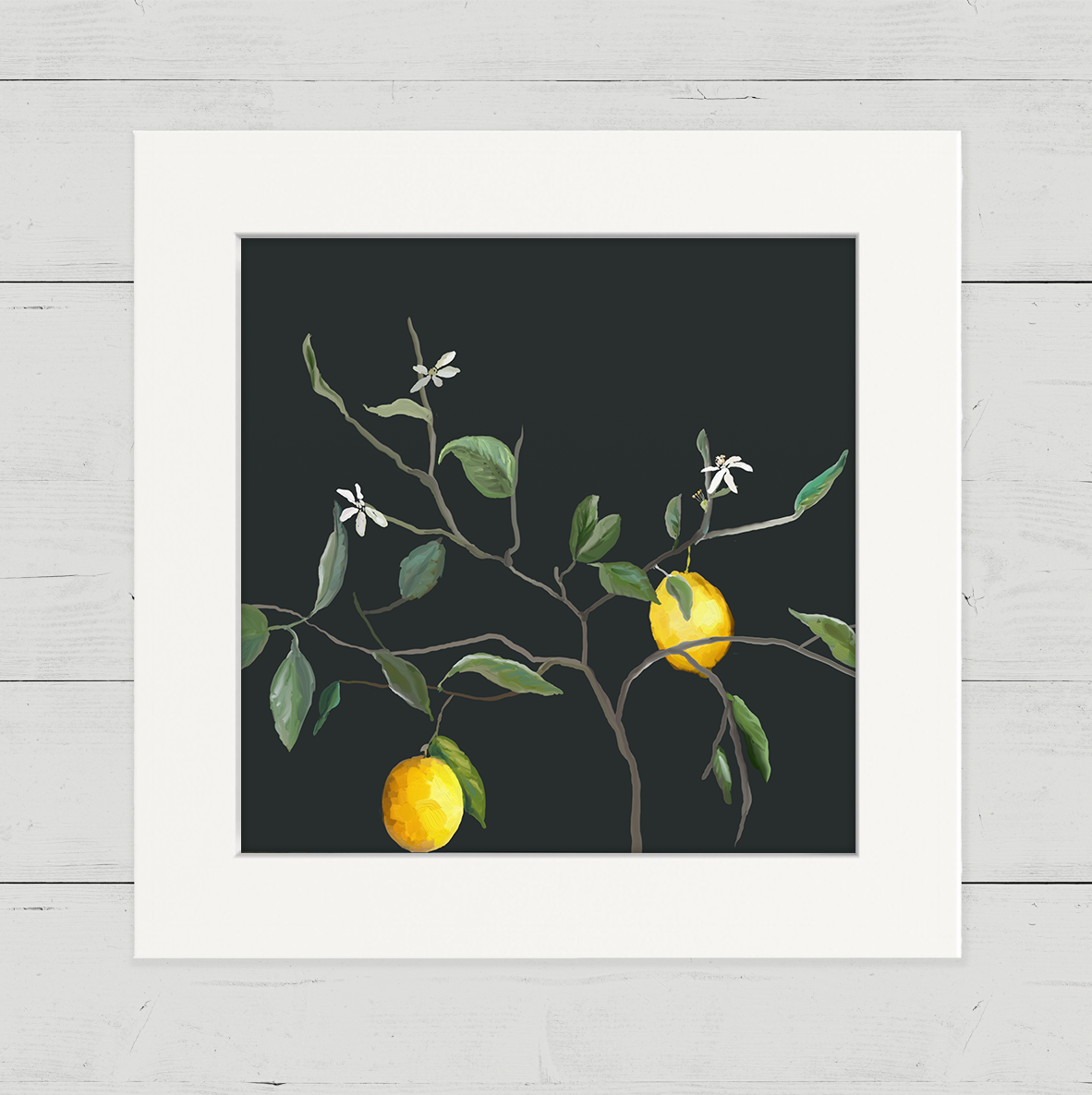 Lemon Tree Happy Square – Cathy Walters Art