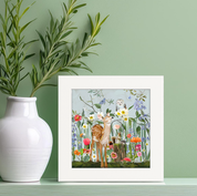 Springtime Friends - Fawn and Owl Happy Square™