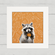 Thankful Raccoon Happy Square