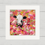 Wildflower Cow Happy Square™