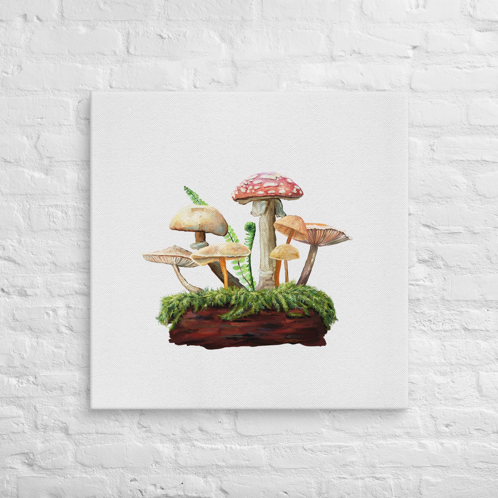 Forest Magic - Mushroom Garden 2 Canvas Wrap