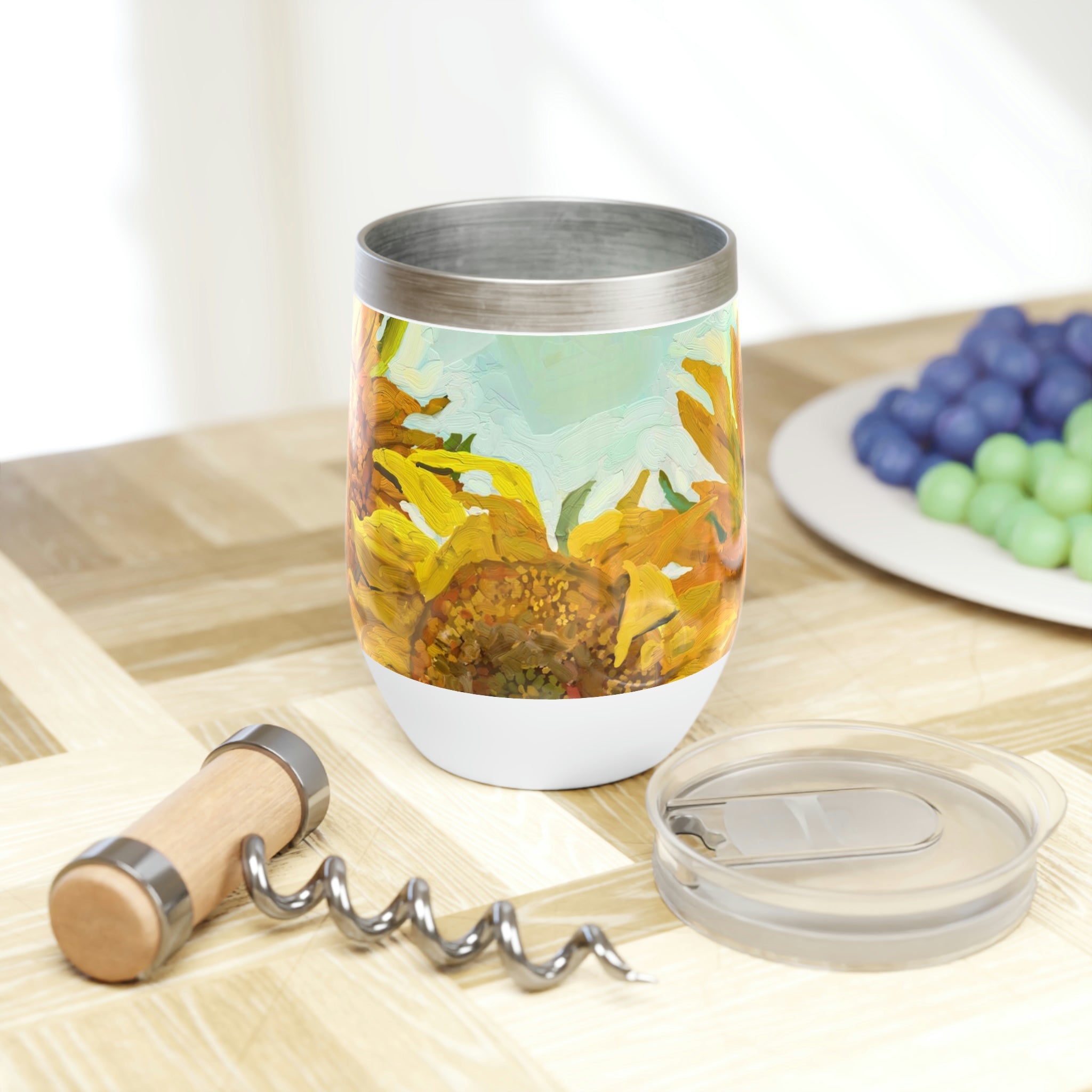 Sunflower Wine Tumbler