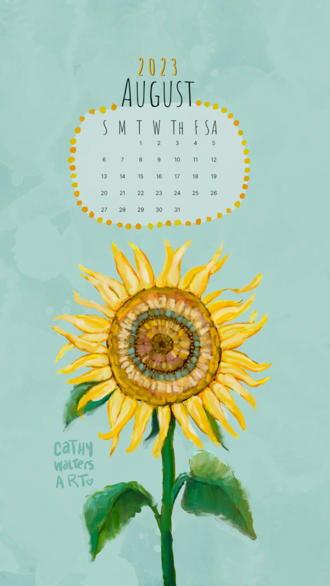 Bring some sunshine to your phone with this month's free wallpaper!