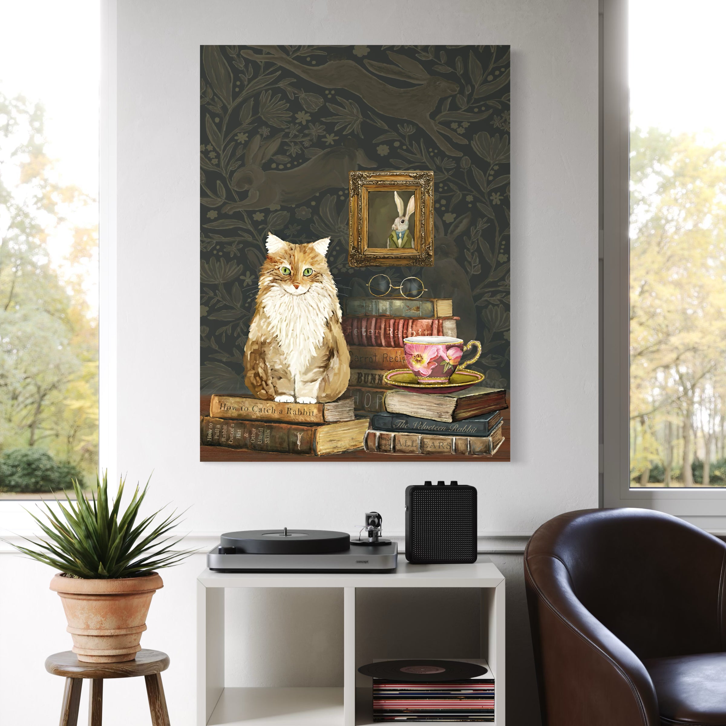 2025 Cats on Books 2 Canvas Wrap