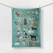 All the Dogs Tea Towel