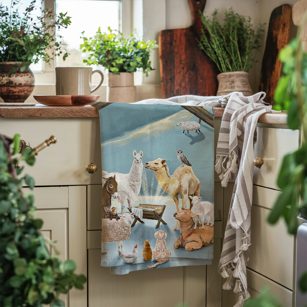 2025 Nativity Tea Towel