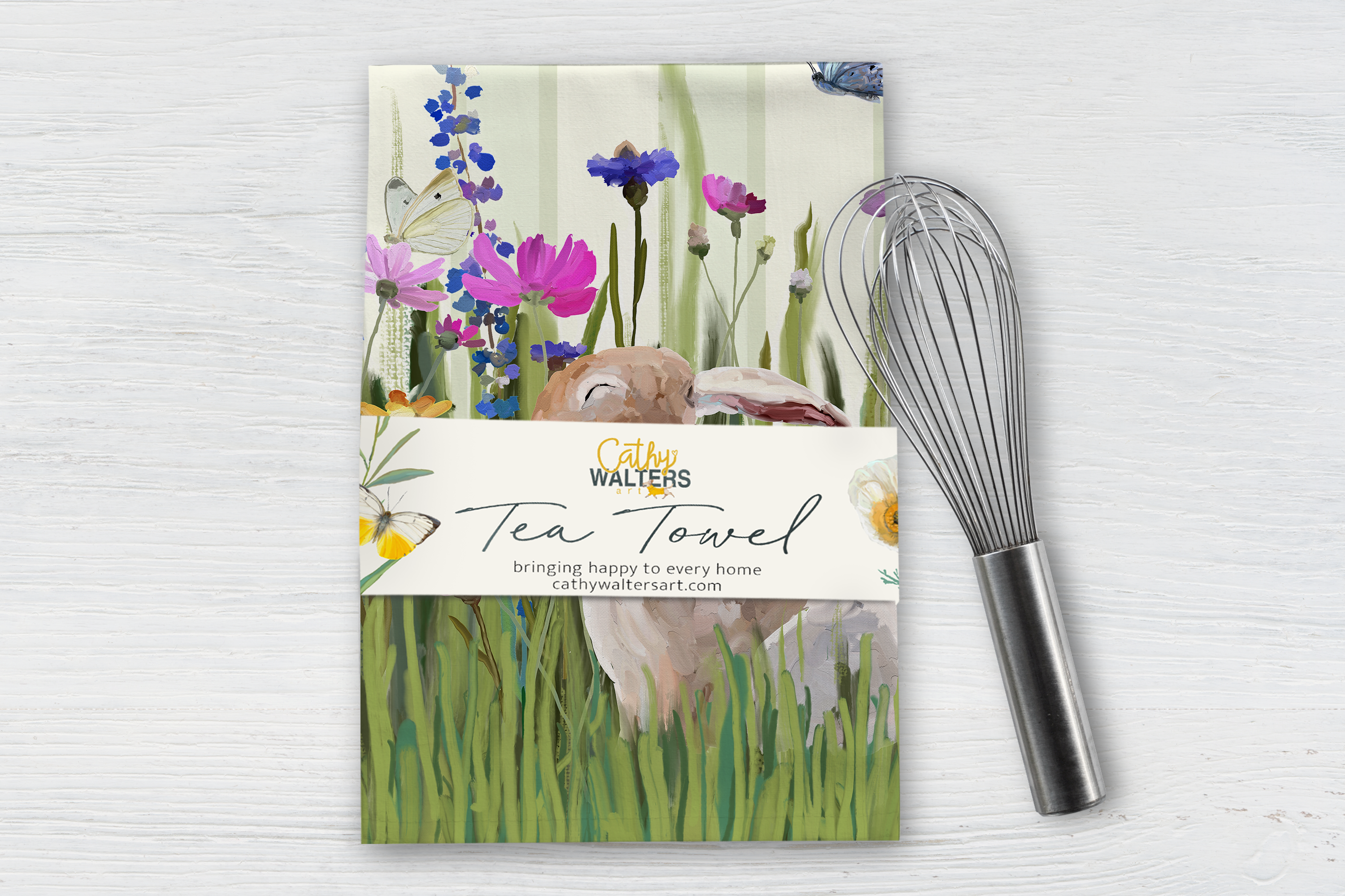 Spring Bun Tea Towel