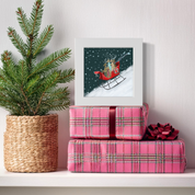 6 Deer a Sleighing Happy Square