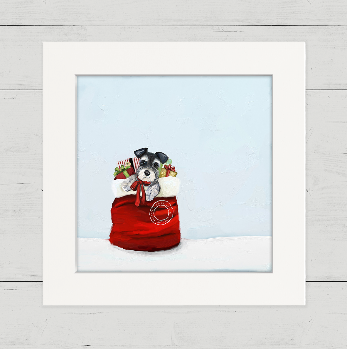 A Pup for Christmas Happy Square