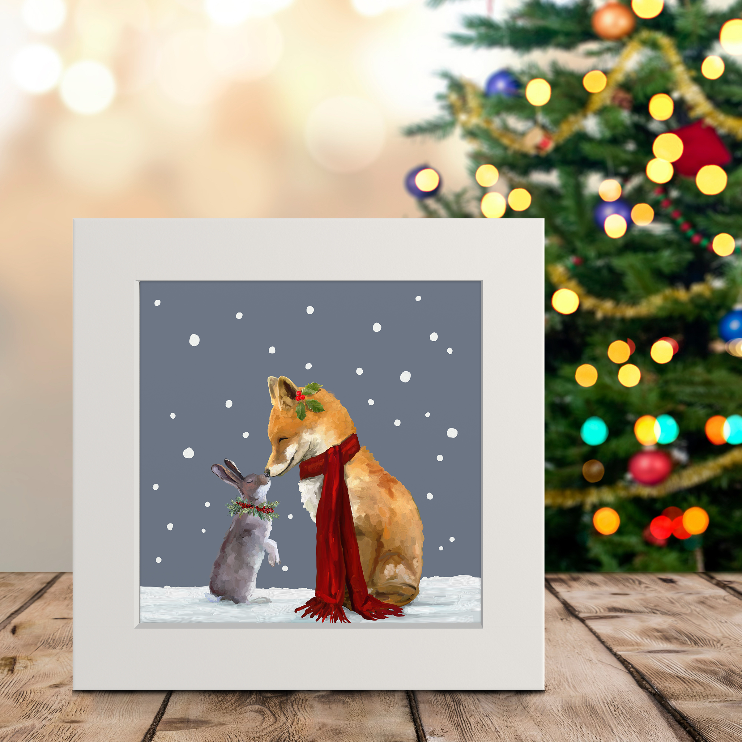 A Very Merry Nose Rub Happy Square