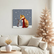 A Very Merry Nose Rub Canvas Wrap