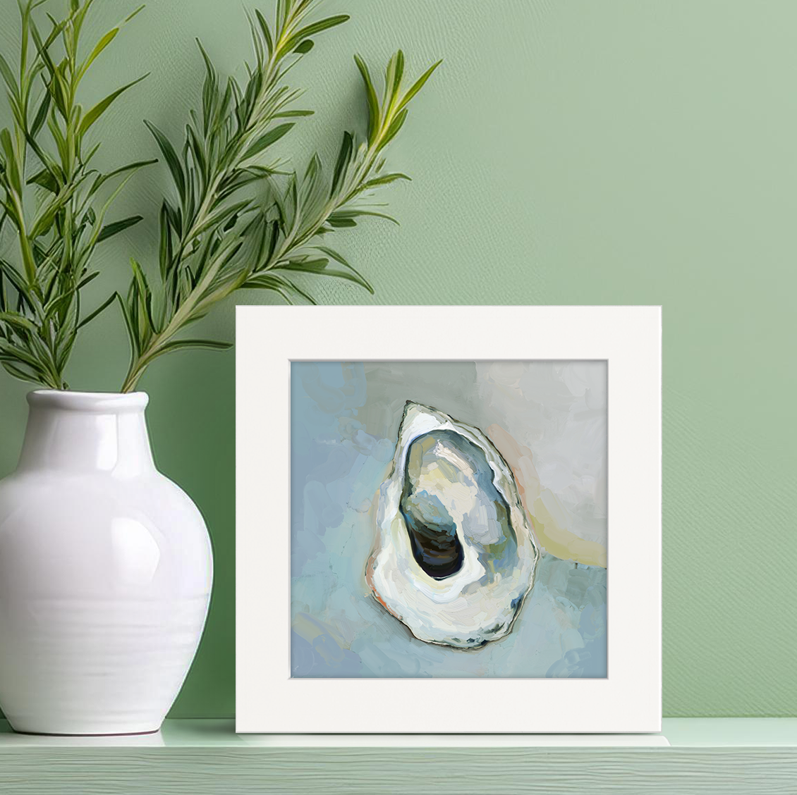 Abstract Oyster Happy Square
