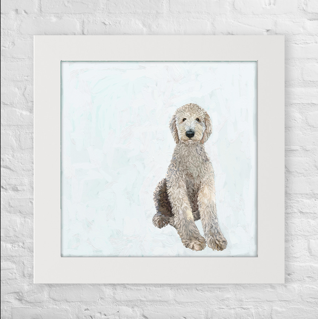 All Legs Labradoodle Happy Square™