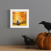 Autumn Badger Happy Square
