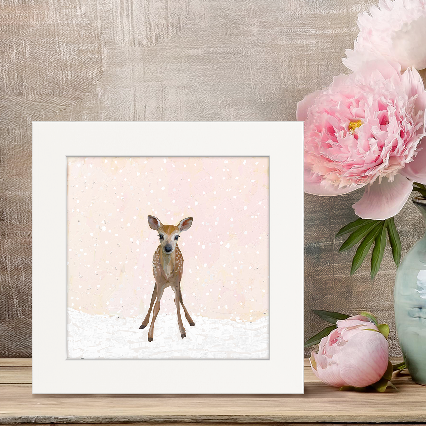 Baby Deer Happy Square