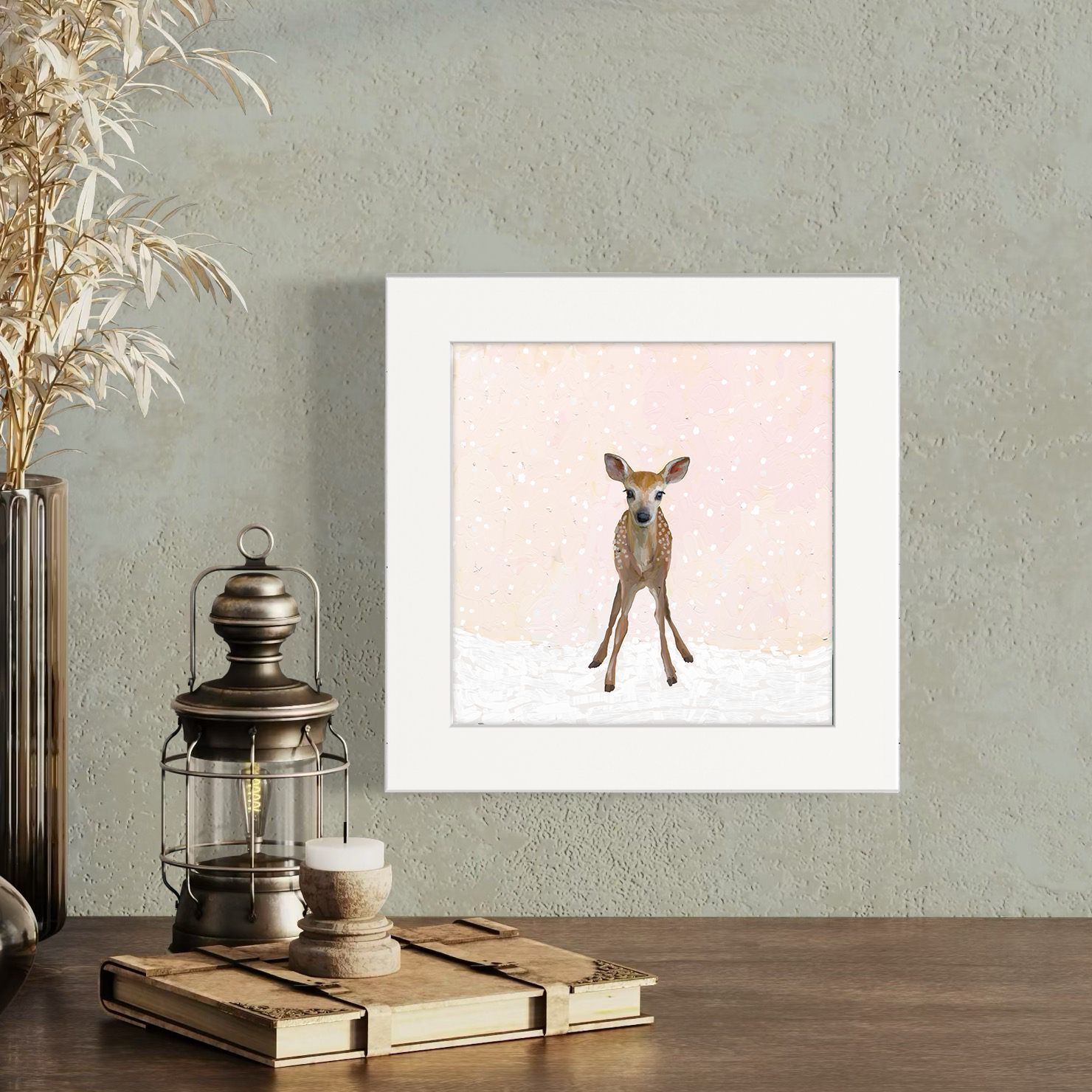 Baby Deer Happy Square