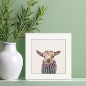 Baby Goat in Sweater Happy Square