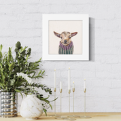 Baby Goat in Sweater Happy Square