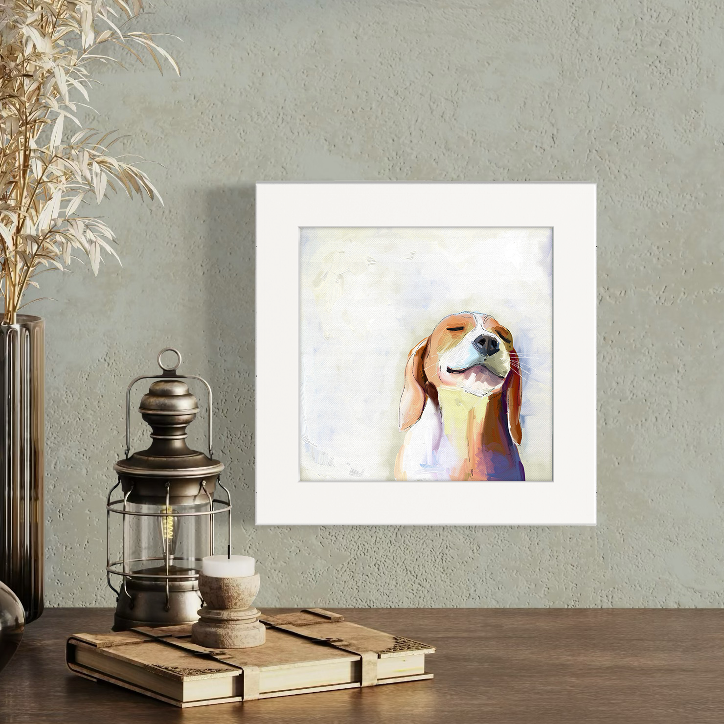 Best Friend - Beagle Grin Happy Square