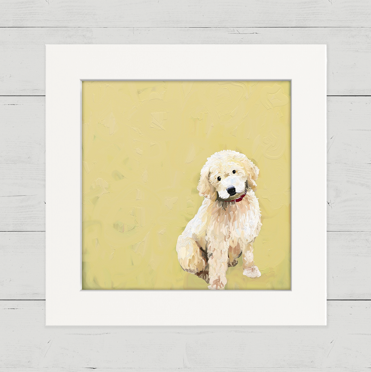Best Friend - Goldendoodle Happy Square