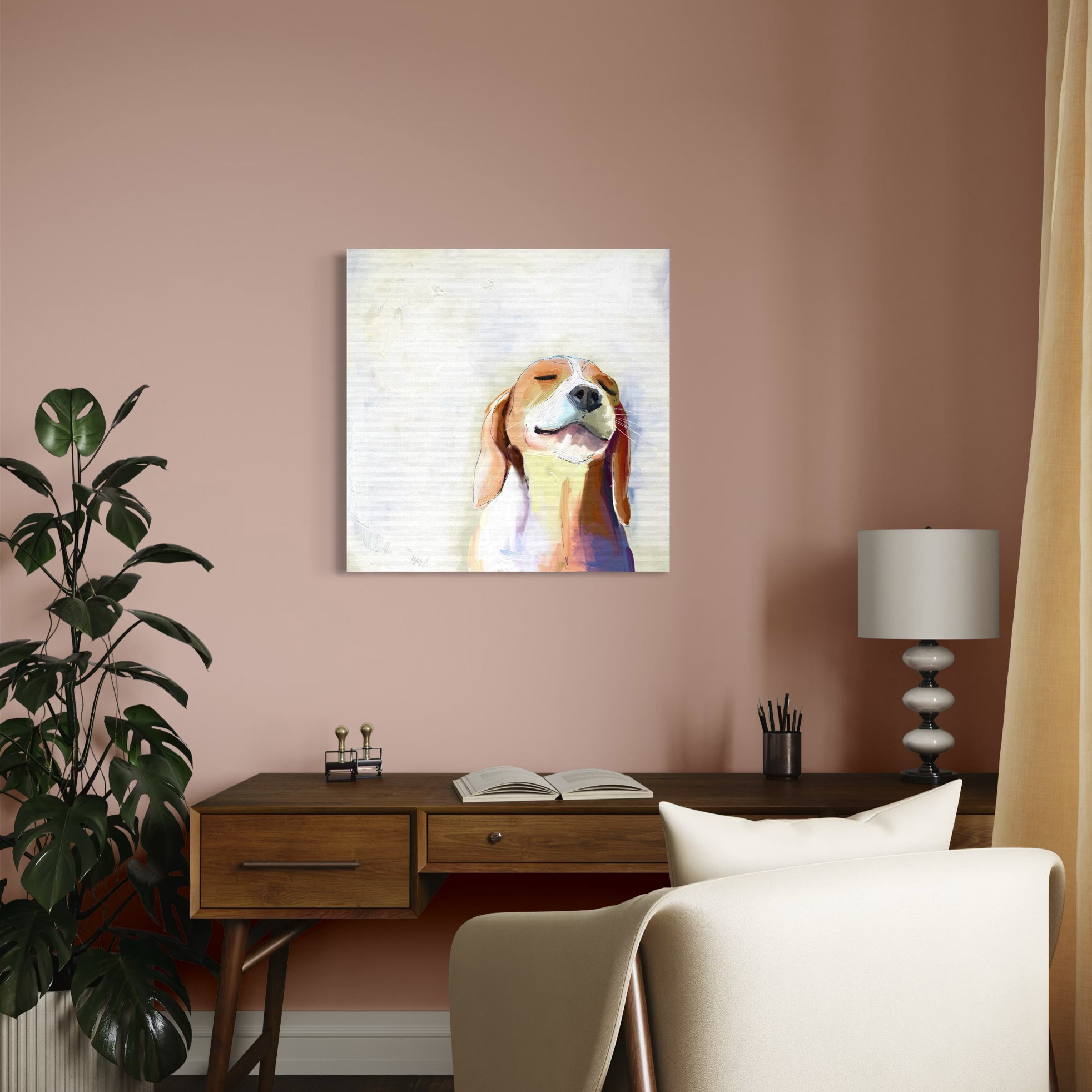 Best Friend - Beagle Grin Canvas Wrap