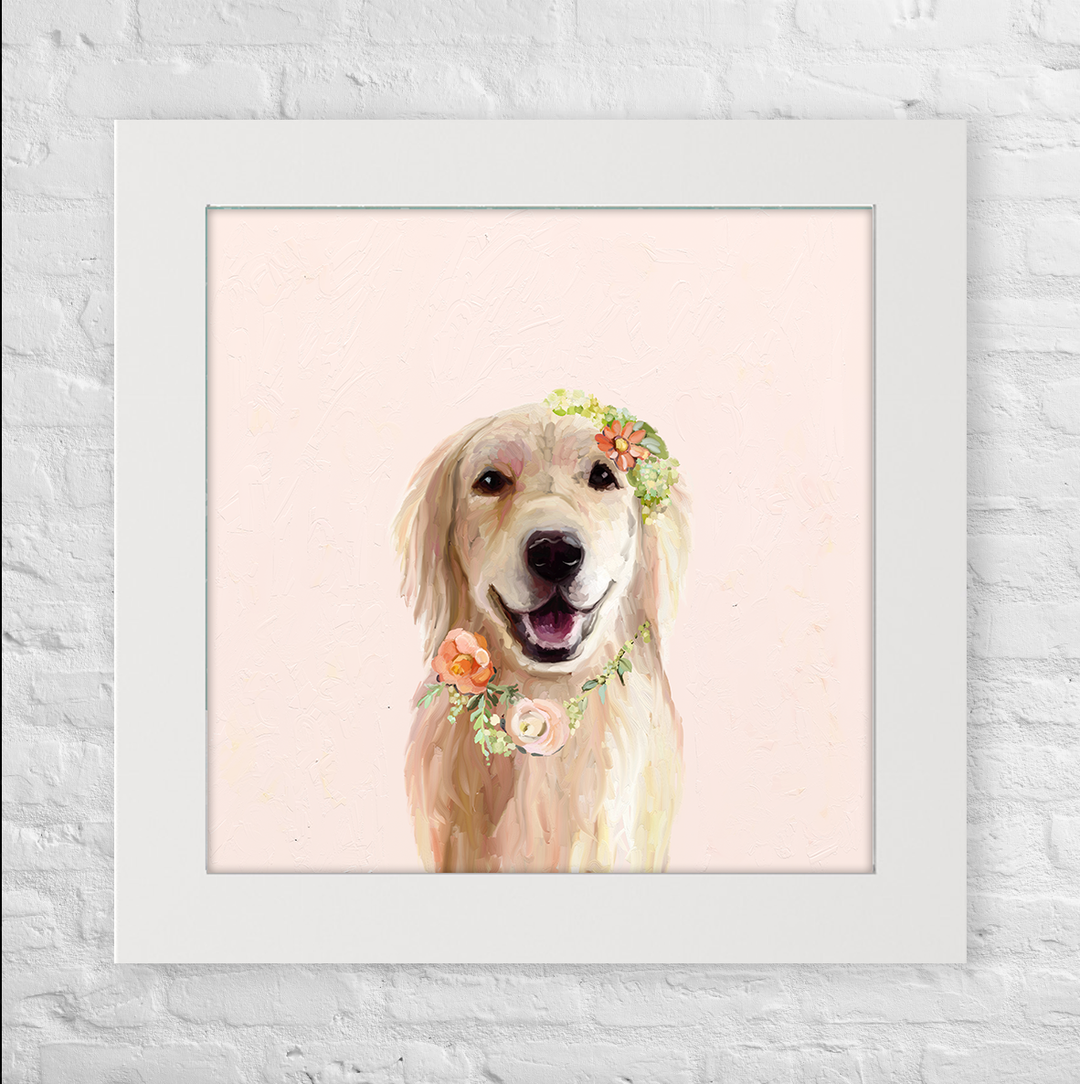 Best Friend - Golden Flowers Happy Square™