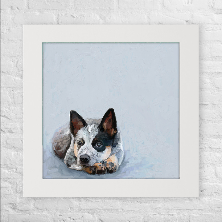 Best Friend - Sweet Blue Heeler Happy Square™