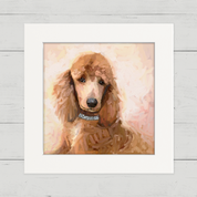Best Friend - Fancy Apricot Poodle Happy Square™