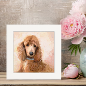 Best Friend - Fancy Apricot Poodle Happy Square™