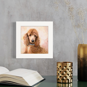 Best Friend - Fancy Apricot Poodle Happy Square™