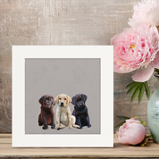Best Friend - Lab Puppies Happy Square™