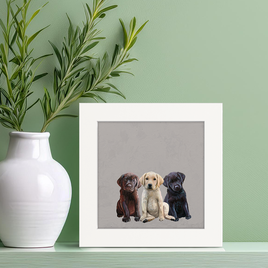 Best Friend - Lab Puppies Happy Square™