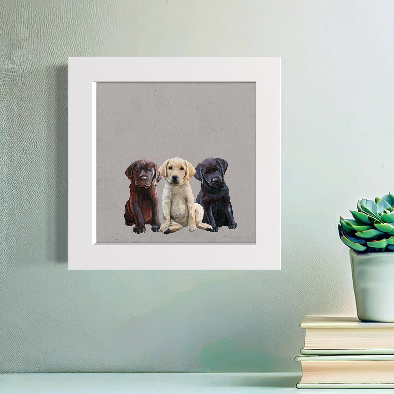 Best Friend - Lab Puppies Happy Square™