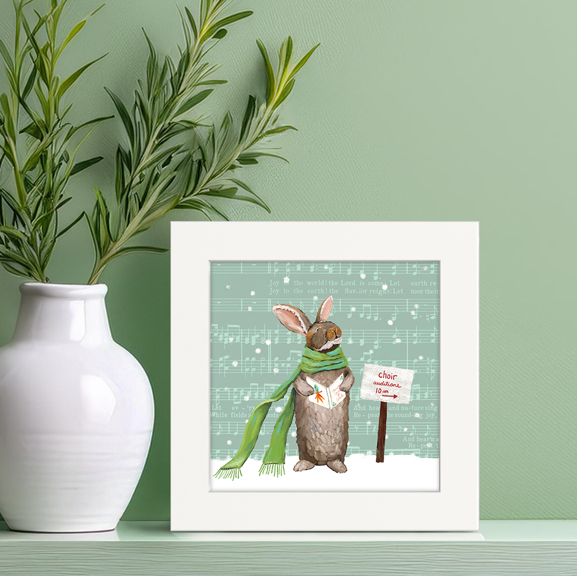 Caroling Bun Happy Square