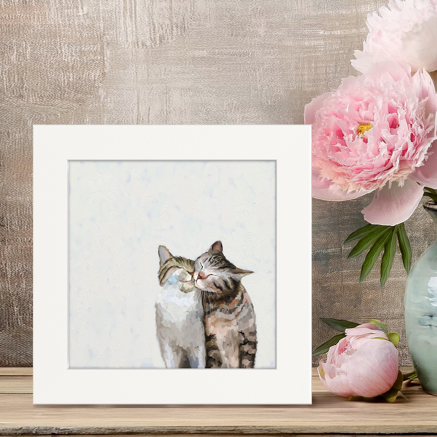 Cat Pair Happy Square