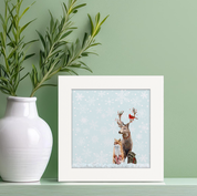 Christmas Buck and Buddies Happy Square