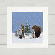 Christmas Carolers Happy Square