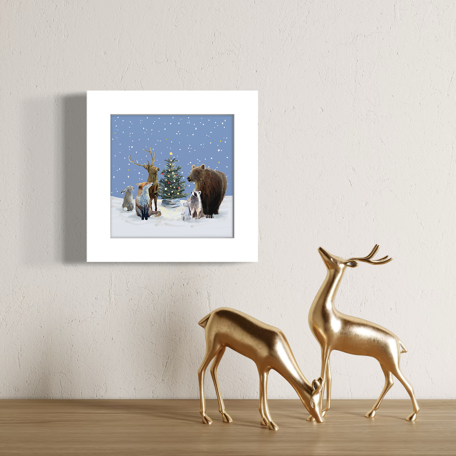 Christmas Carolers Happy Square