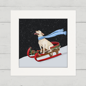 Dashing Through the Snow - Lab Happy Square