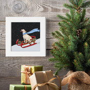Dashing Through the Snow - Lab Happy Square
