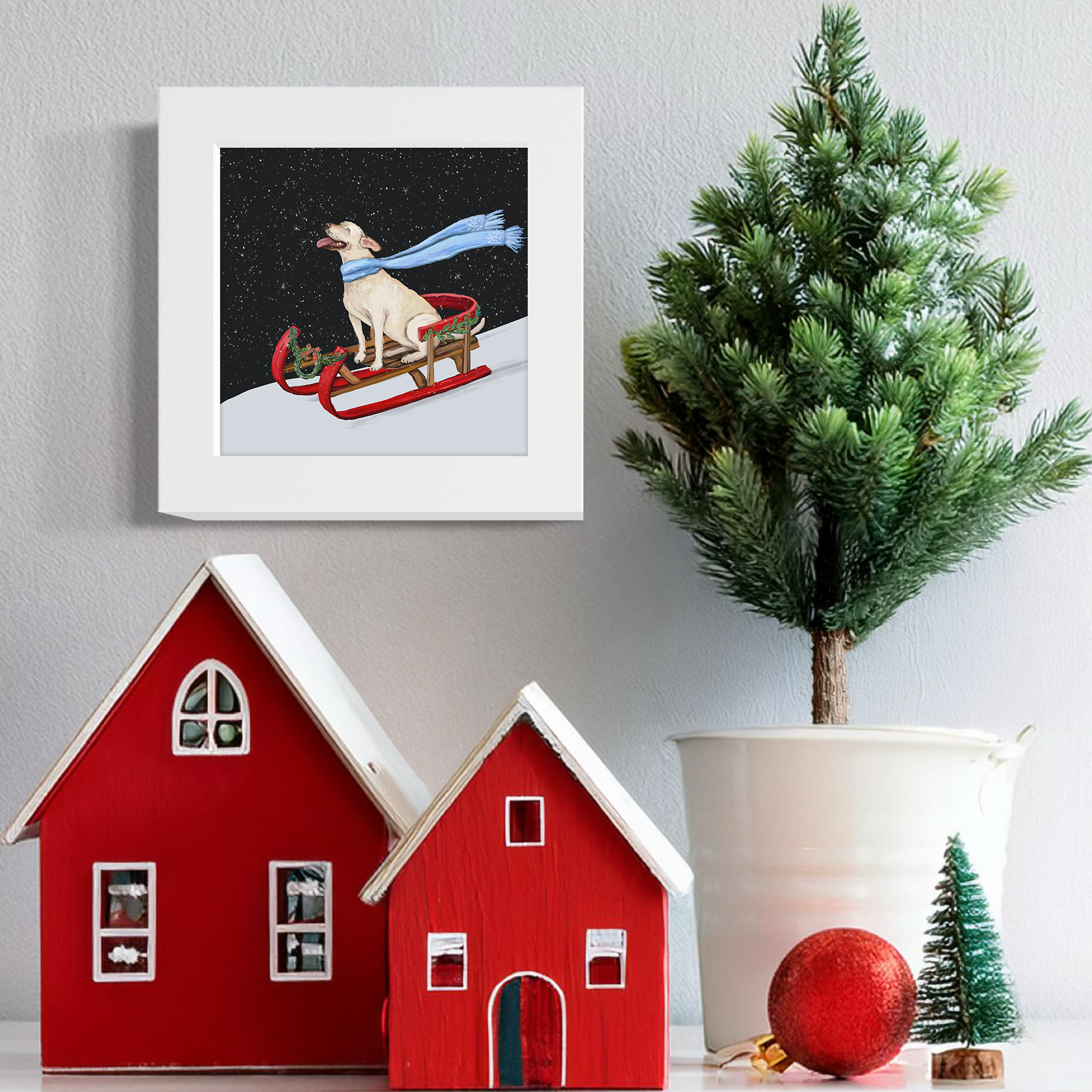 Dashing Through the Snow - Lab Happy Square