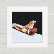 Dashing Through the Snow - Retriever Happy Square
