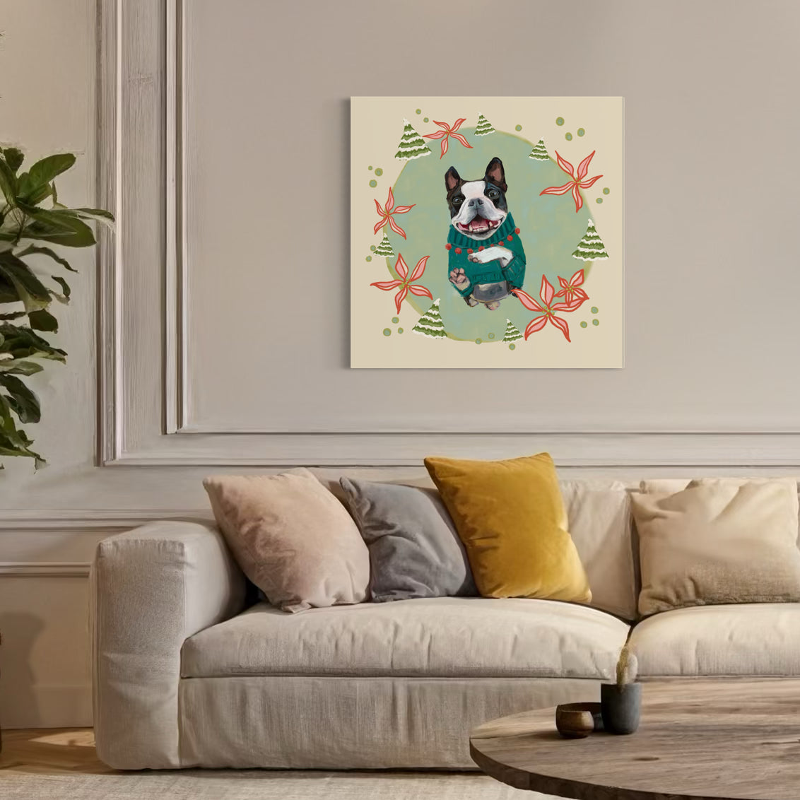 Dogs Love Knits 4 Canvas Wrap