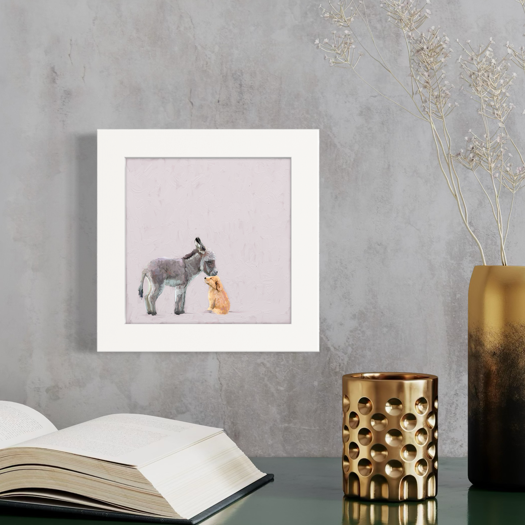 Donkey and Pup Happy Square™