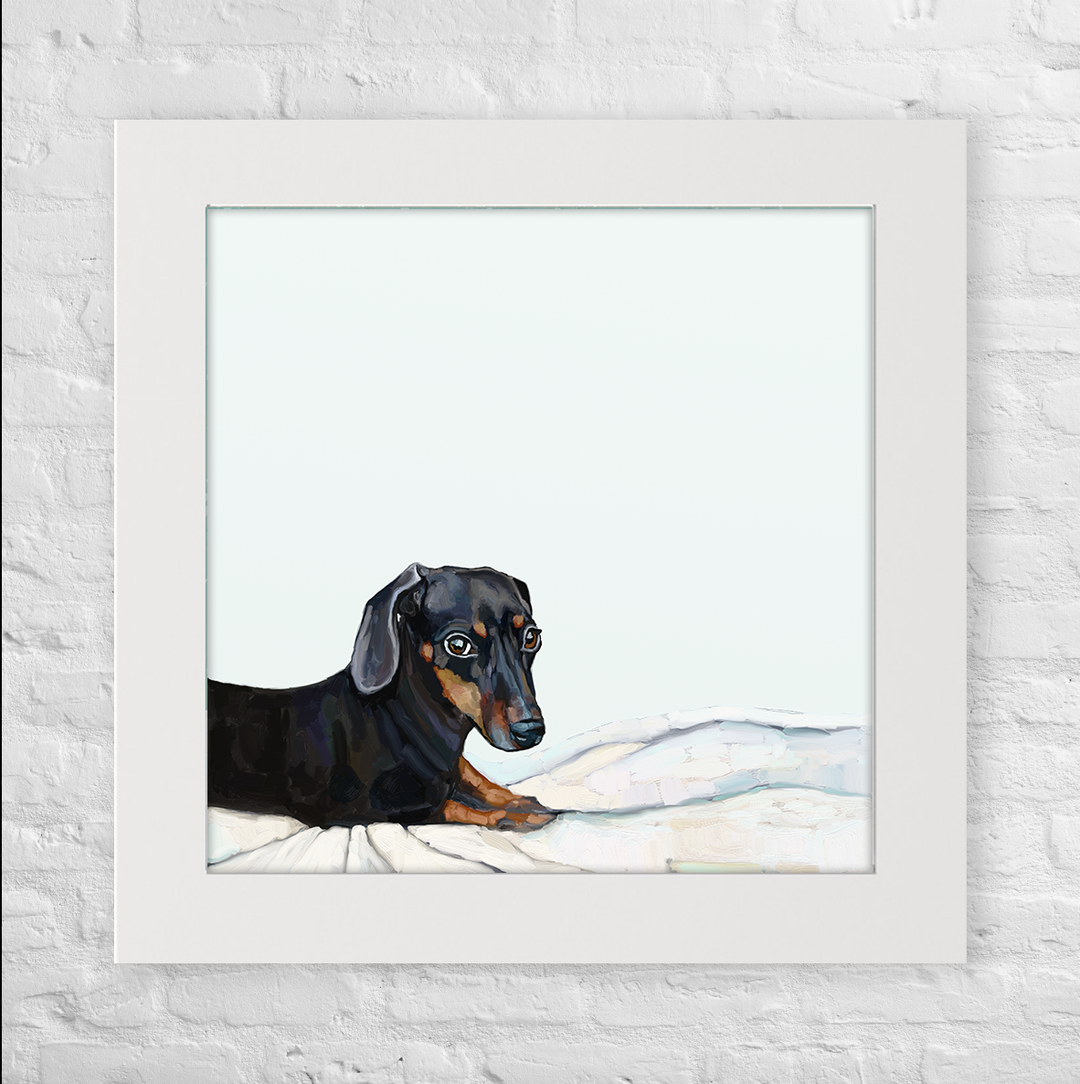 Doxie Side Eye Happy Square™