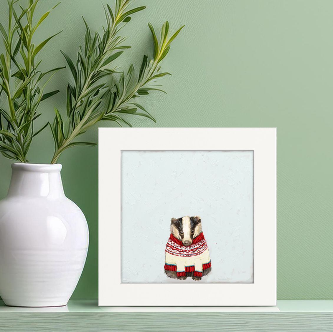 Fair Isle Badger Happy Square