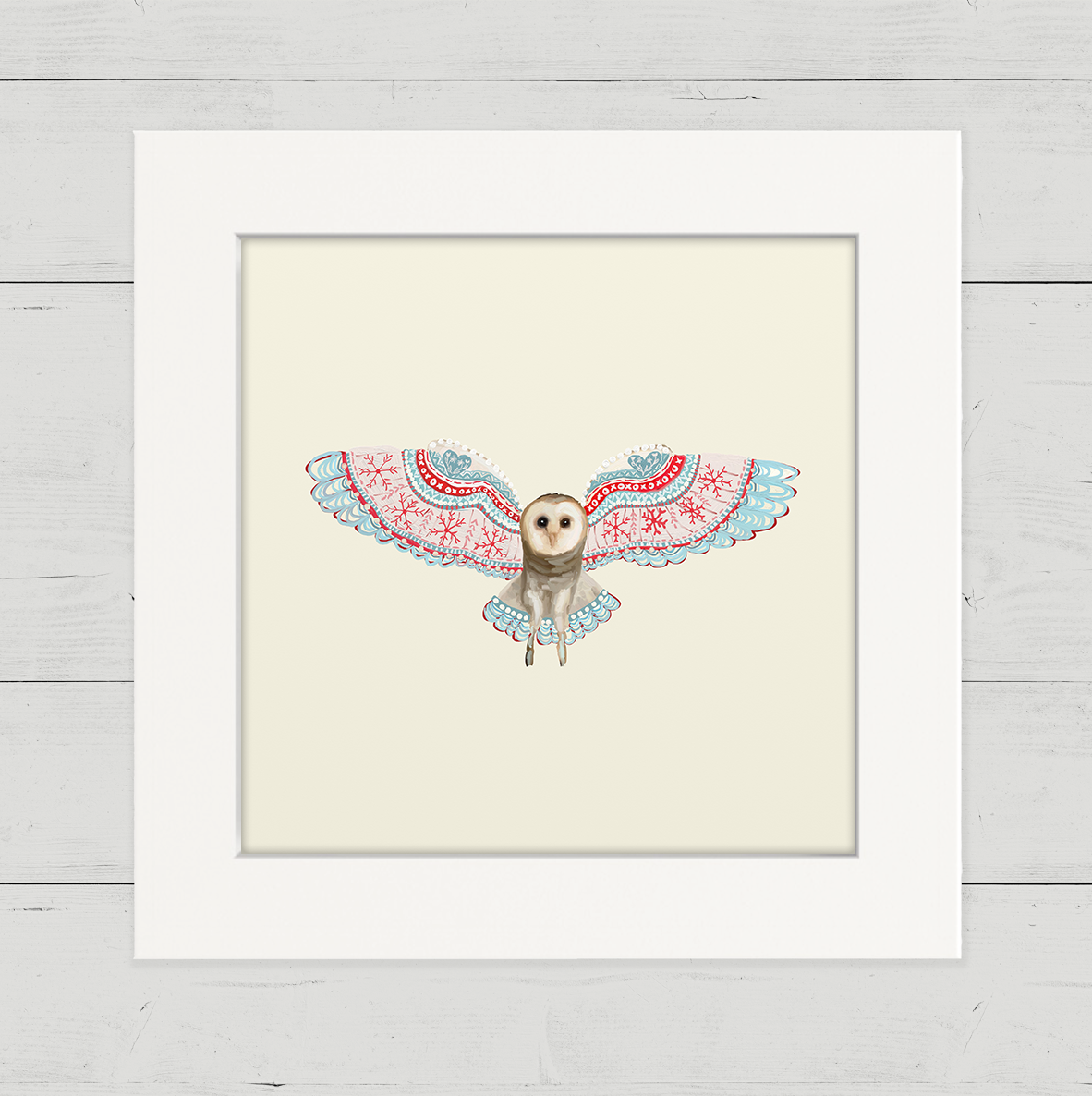 Fair Isle Owl Happy Square