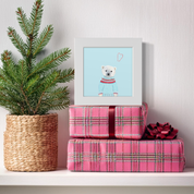 Fair Isle Polar Bear Happy Square
